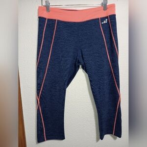 BCG Women's Navy and Coral Leggings